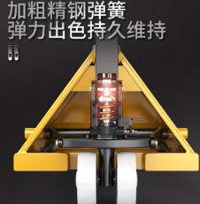 手動(dòng)液壓搬運(yùn)車(chē)中精鋼彈簧的作用