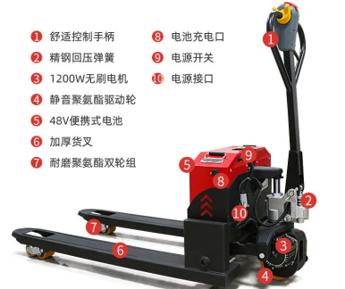 一臺電動液壓搬運(yùn)車上有多少個(gè)零部件